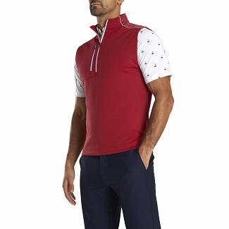 Men's Footjoy Golf Vest Red NZ-439672